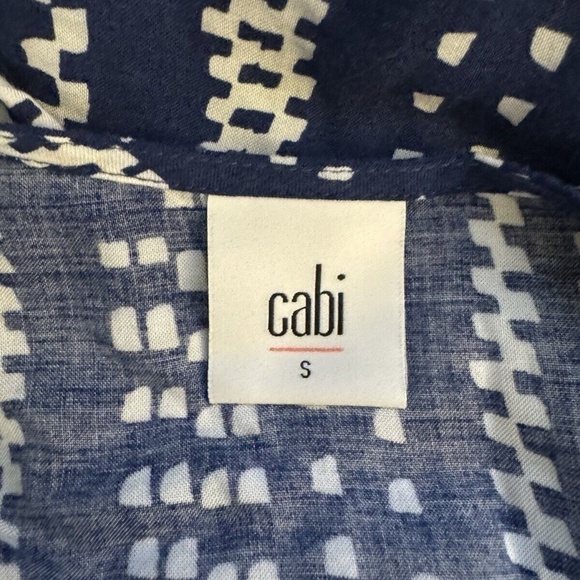 Cabi "Margherita" Small w/Geometric Print Sleeveless Mid-Calf Sundress (#5048) - Picture 3 of 4